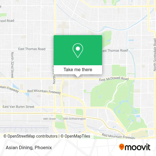 Asian Dining map