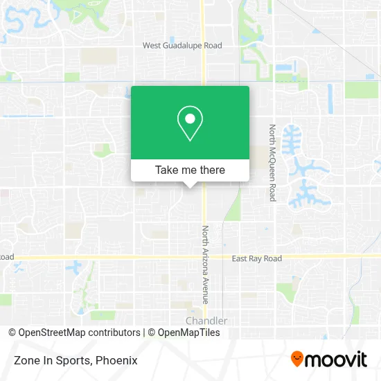 Zone In Sports map