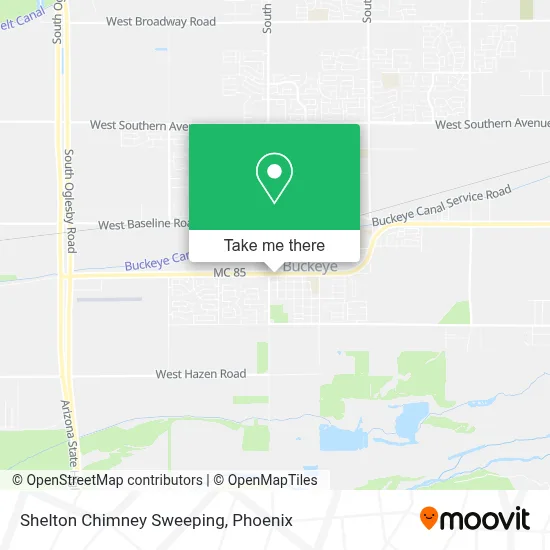 Shelton Chimney Sweeping map