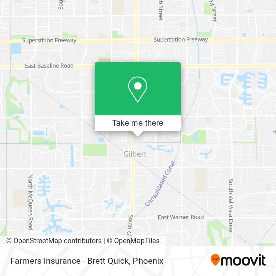Farmers Insurance - Brett Quick map