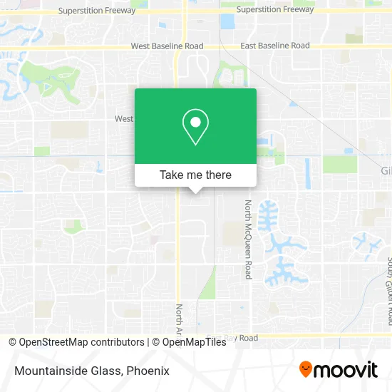 Mountainside Glass map