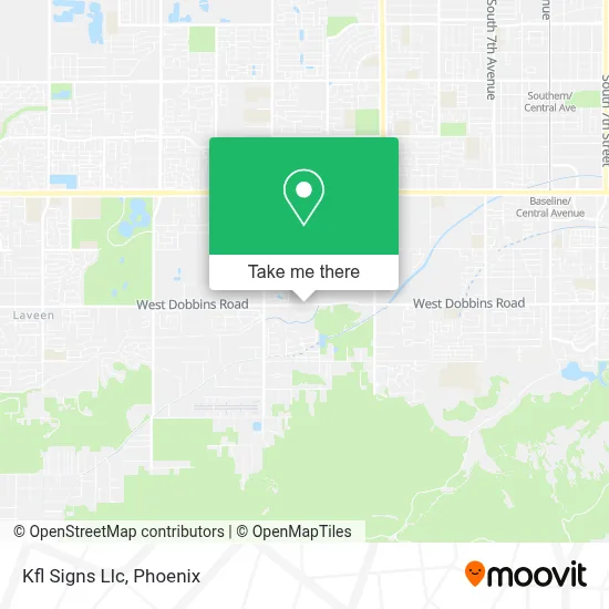 Kfl Signs Llc map