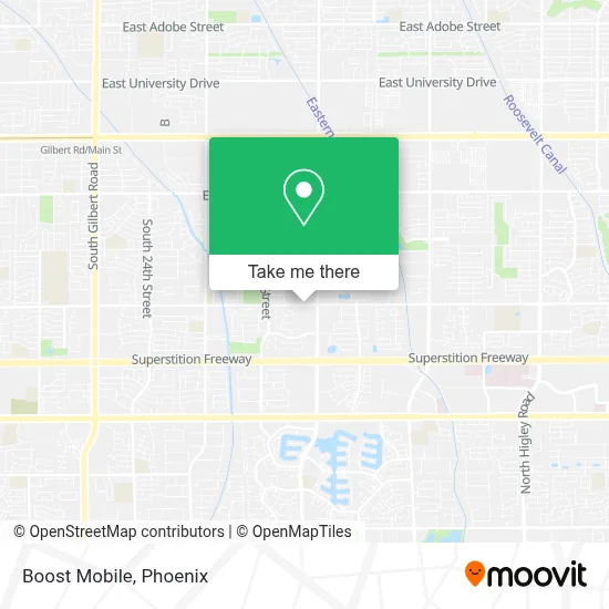 Boost Mobile map