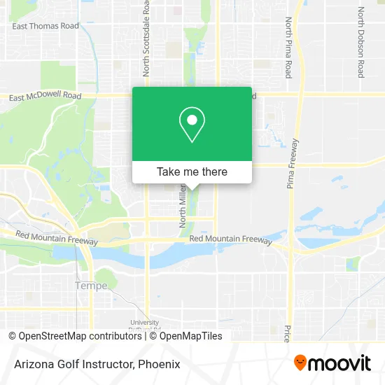 Arizona Golf Instructor map