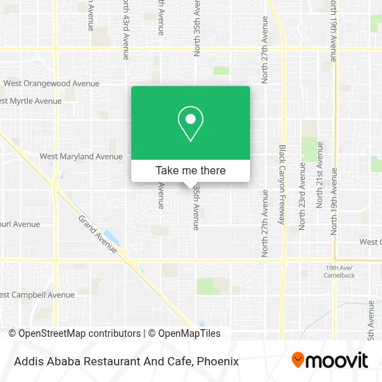 Addis Ababa Restaurant And Cafe map