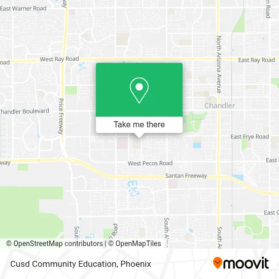 Cusd Community Education map