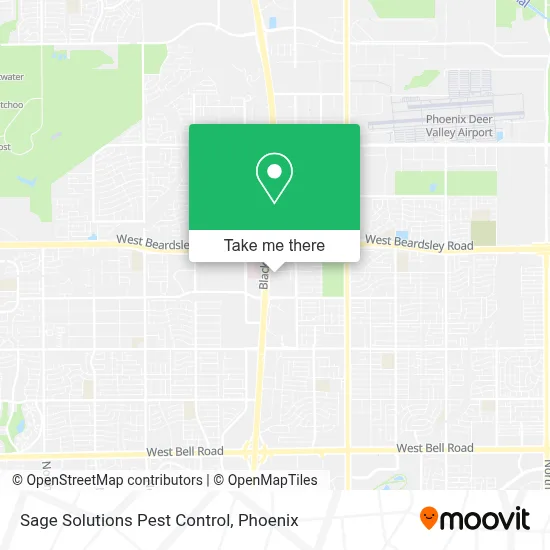 Sage Solutions Pest Control map