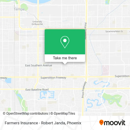 Farmers Insurance - Robert Janda map
