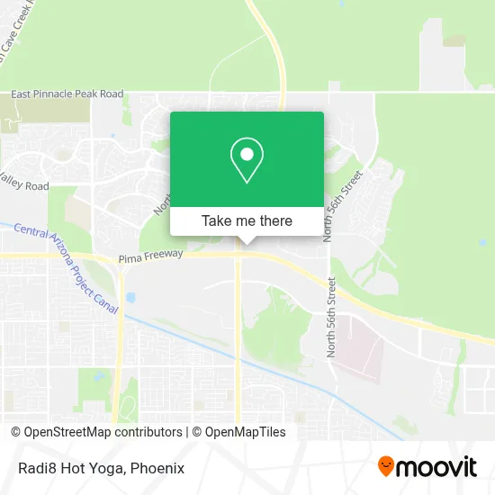 Radi8 Hot Yoga map