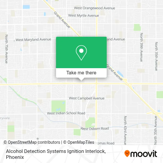Alcohol Detection Systems Ignition Interlock map