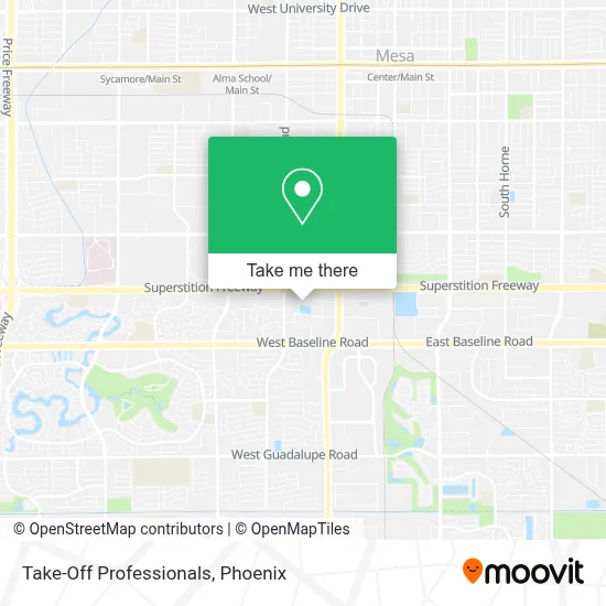 Take-Off Professionals map