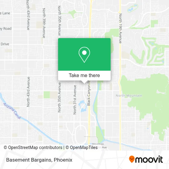 Basement Bargains map