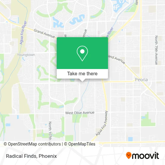 Radical Finds map
