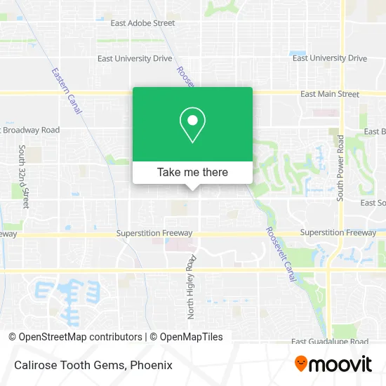 Calirose Tooth Gems map