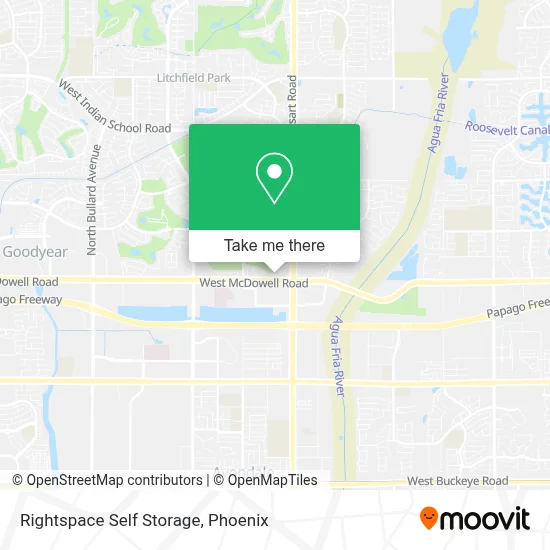 Rightspace Self Storage map
