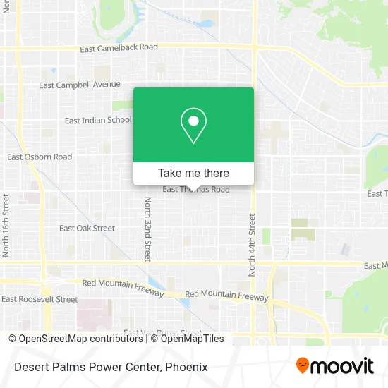 Desert Palms Power Center map