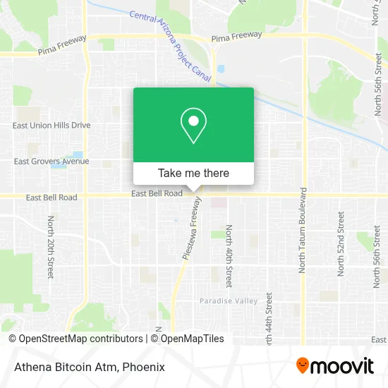 Athena Bitcoin Atm map