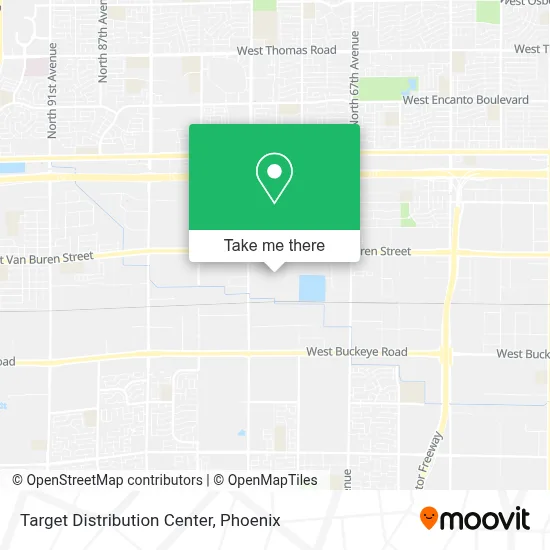 Target Distribution Center map