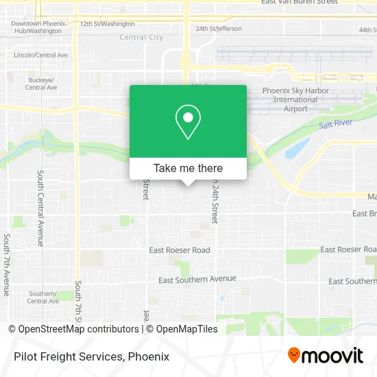 Pilot Freight Services map