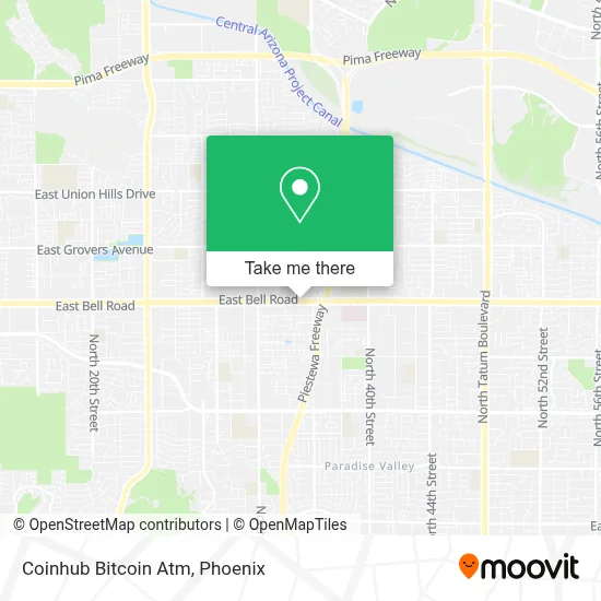 Coinhub Bitcoin Atm map