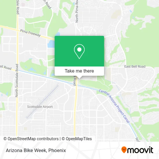 Arizona Bike Week map