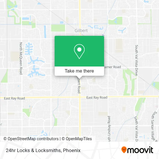 24hr Locks & Locksmiths map