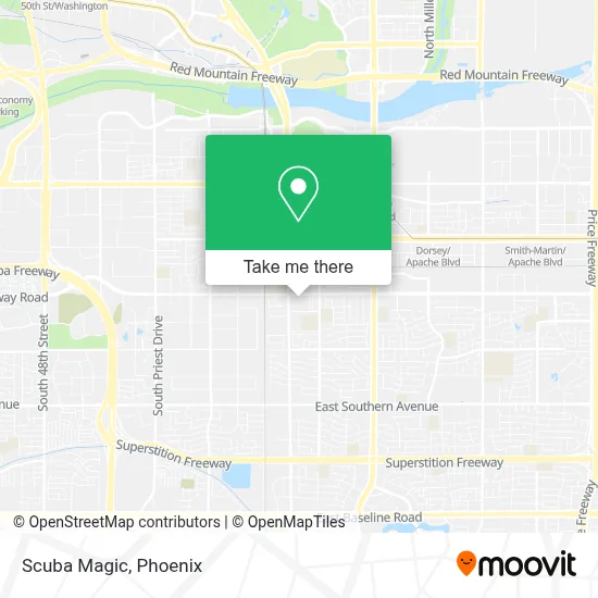 Scuba Magic map
