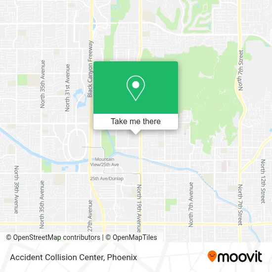 Accident Collision Center map