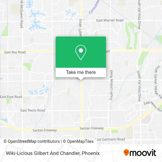 Wiki-Licious Gilbert And Chandler map