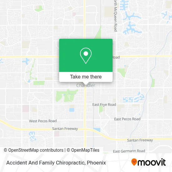 Accident And Family Chiropractic map