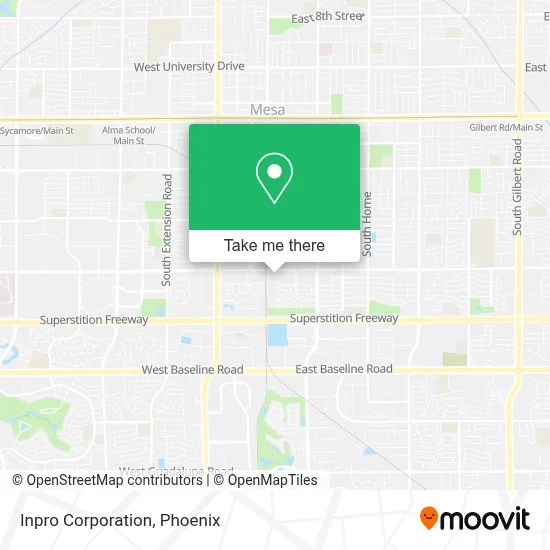 Inpro Corporation map