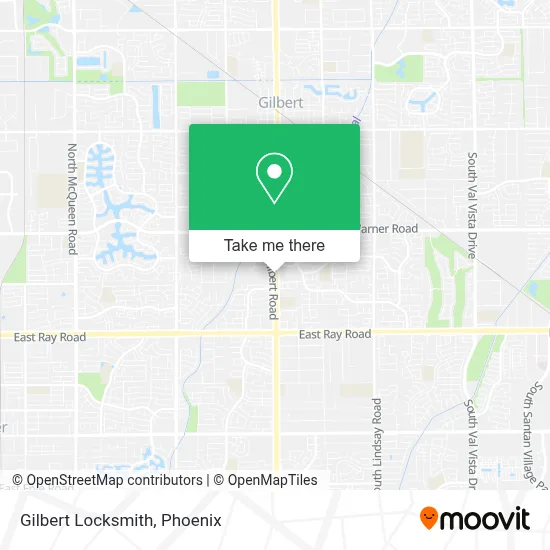 Gilbert Locksmith map