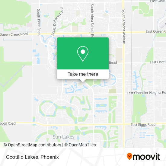 Ocotillo Lakes map