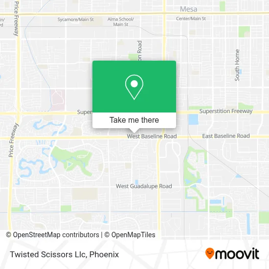Twisted Scissors Llc map