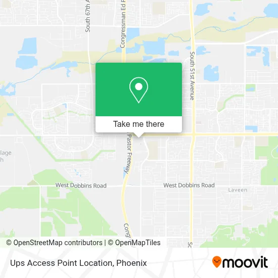 Ups Access Point Location map