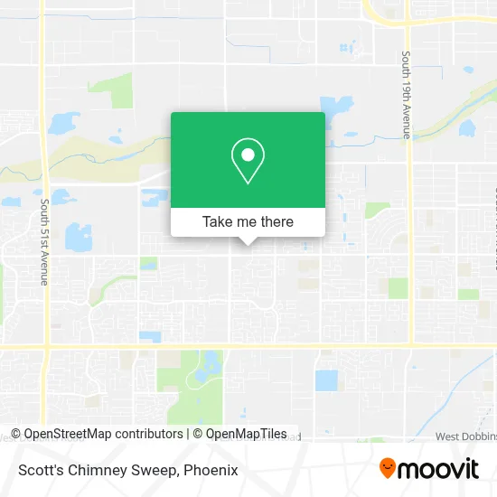 Scott's Chimney Sweep map