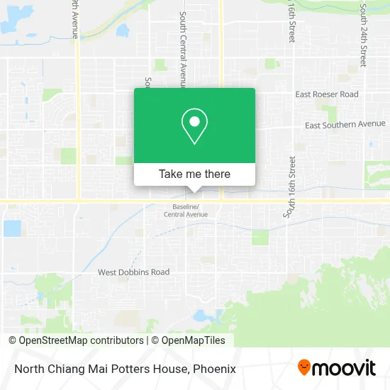 North Chiang Mai Potters House map