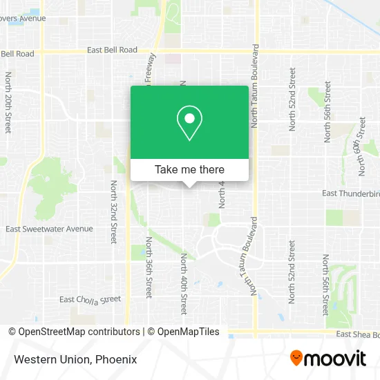 Western Union map