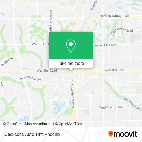 Jacksons Auto Tint map