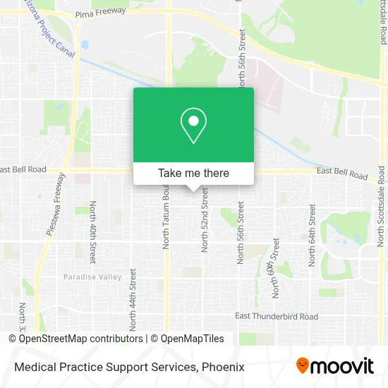 Medical Practice Support Services map