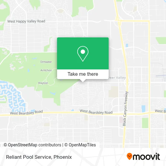 Reliant Pool Service map