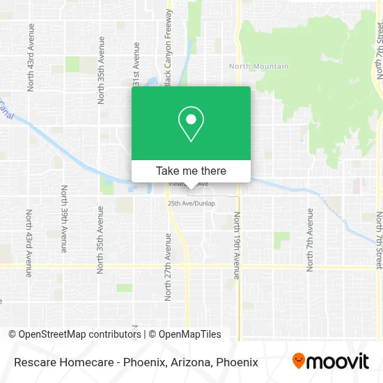 Rescare Homecare - Phoenix, Arizona map