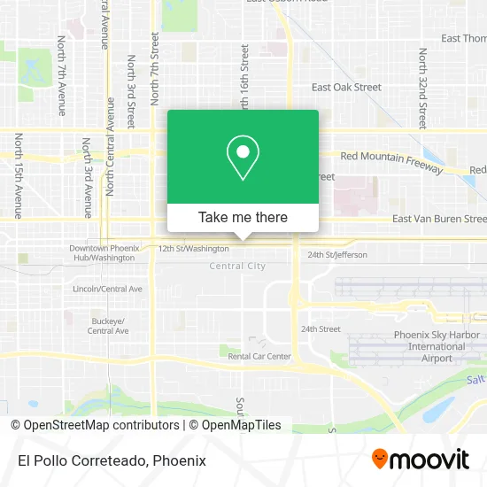 El Pollo Correteado map