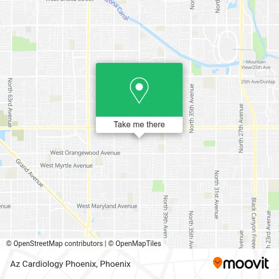 Az Cardiology Phoenix map