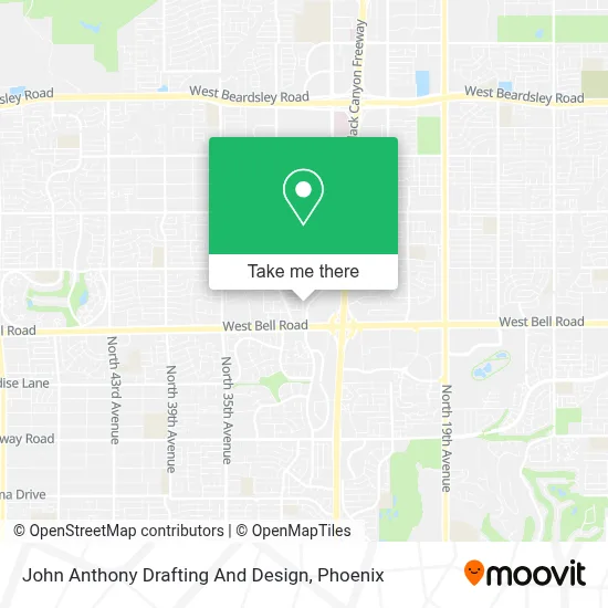 John Anthony Drafting And Design map
