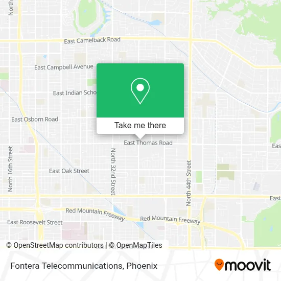 Fontera Telecommunications map