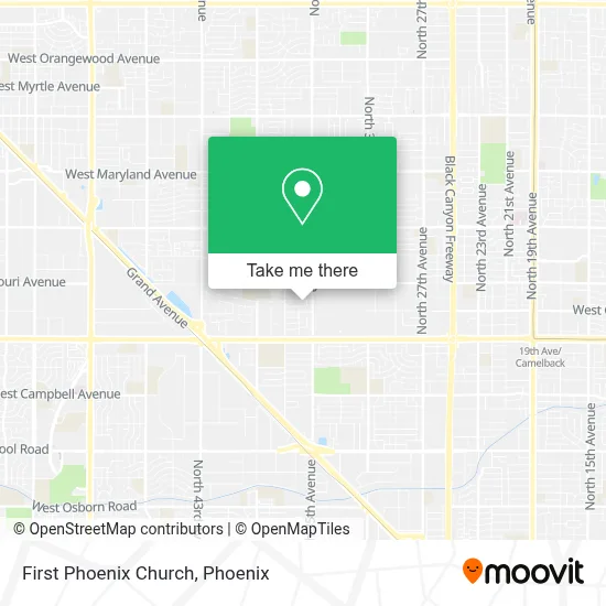 First Phoenix Church map
