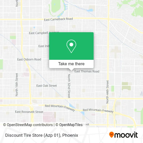 Discount Tire Store (Azp 01) map