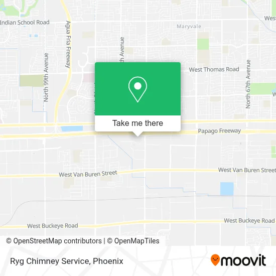Ryg Chimney Service map