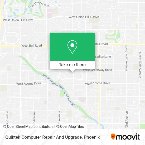 Quiktek Computer Repair And Upgrade map